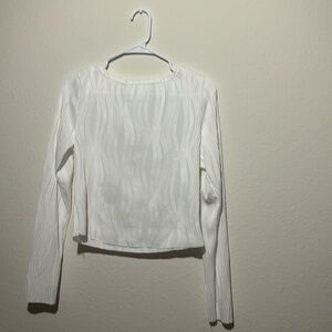 Long sleeve sheer top